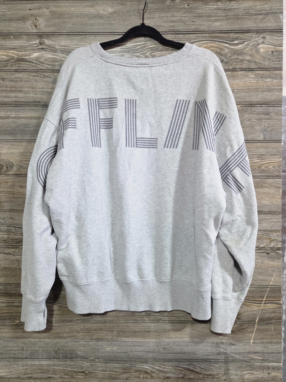 OFFLINE By Aerie Women's L Gray Oversized Graphic Crewneck Sweatshirt - Picture 4 of 8